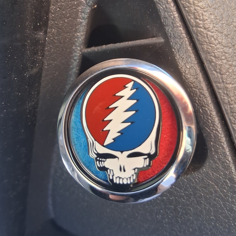 Grateful Dead Steal Your Face Enamel Essential Oil Car Air Freshner